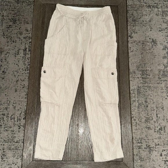 FREE PEOPLE Feelin Good Utility Pant Natural - Picture 1 of 11